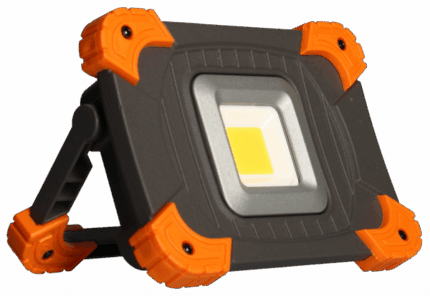 Projecteur Anthracite-Orange sur Batterie LED 10 W 4000 K 1100 lm SERIE W Arlux